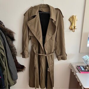 Vintage Harry Rosen Brown Trench Coat